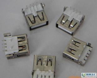 USBA母90度、90度沉板式、180度貼板式無卷邊系列_電子元器件